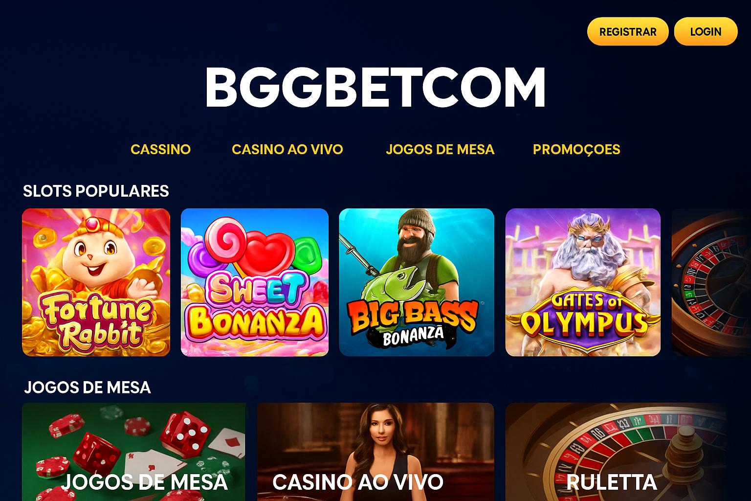 Jogos de cassino online inovadores e emocionantes na BGGBETCOM